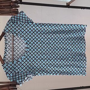 Ann Taylor turquoise print tee